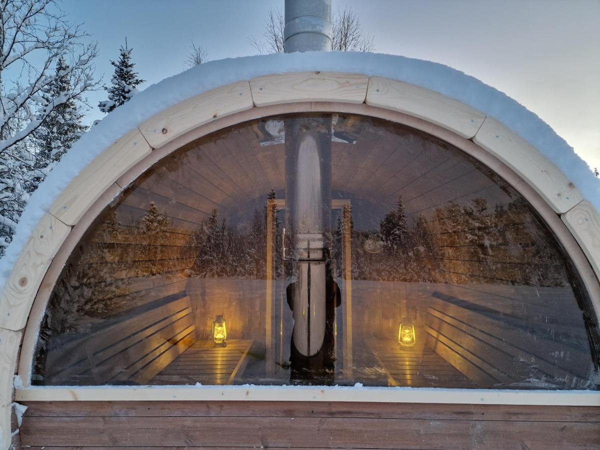 Aurora River Camp Glass Igloos & Cabins Kiruna Exterior foto