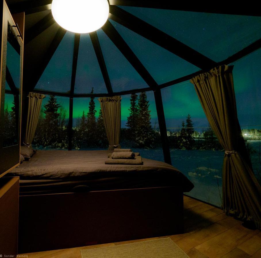 Aurora River Camp Glass Igloos & Cabins Kiruna Exterior foto