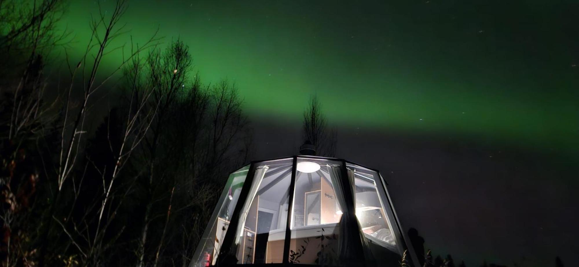 Aurora River Camp Glass Igloos & Cabins Kiruna Exterior foto